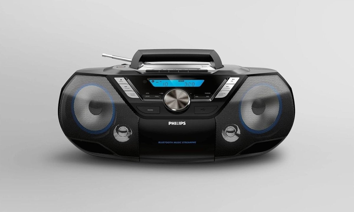 Portable CD Soundmachine DAB+ Bluetooth USB Cassette FM Radio 12W - Kwikley