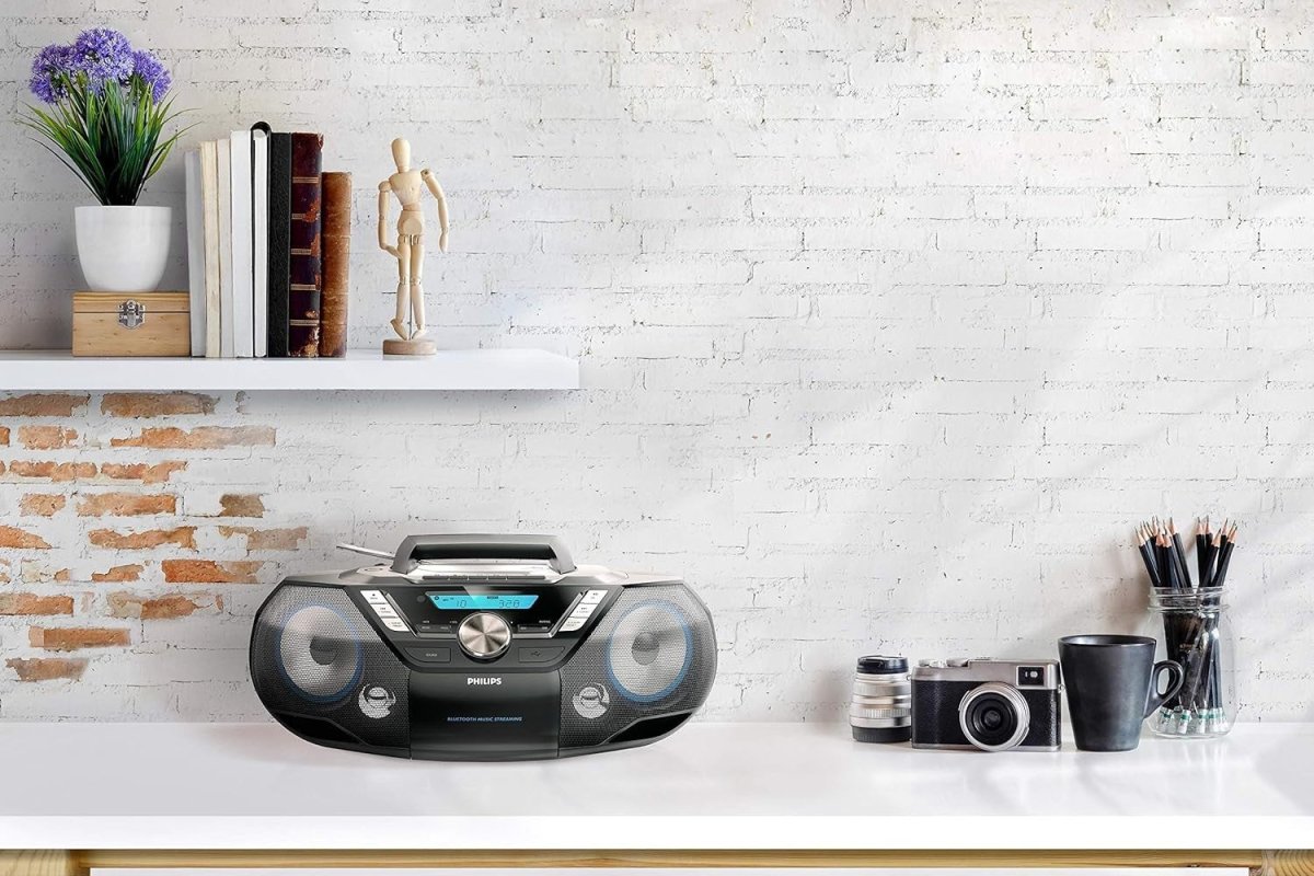 Portable CD Soundmachine DAB+ Bluetooth USB Cassette FM Radio 12W - Kwikley