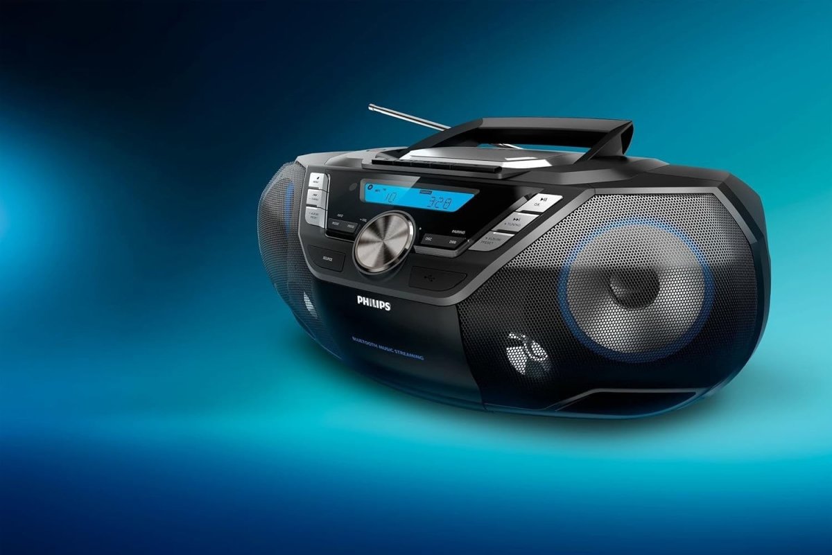 Portable CD Soundmachine DAB+ Bluetooth USB Cassette FM Radio 12W - Kwikley