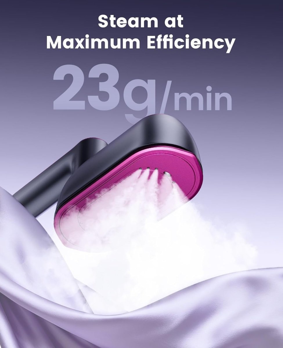 Portable Clothes Steamer Iron Travel Garment Steamer Fast Heat Rotating Handle - Kwikley