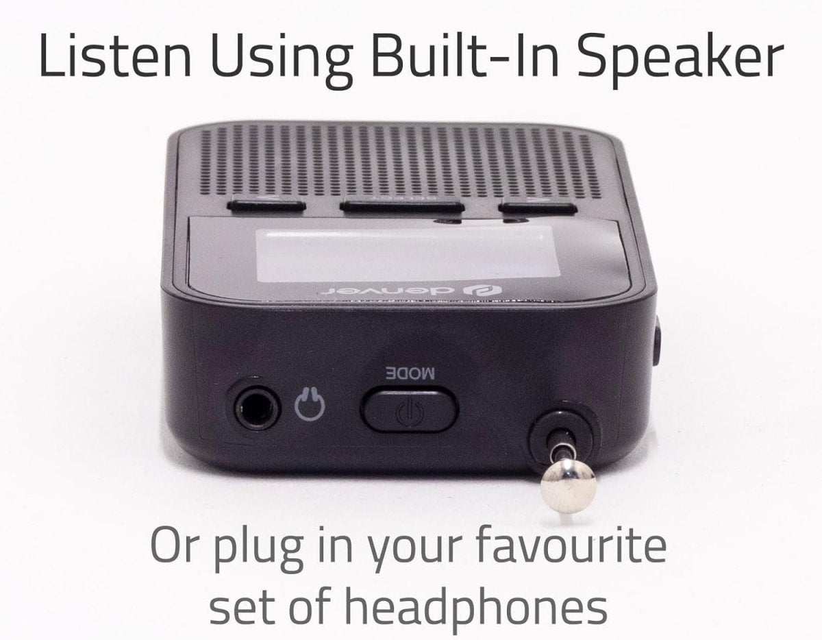 Portable DAB+ FM Radio Rechargeable Pocket Mini Speaker Alarm LCD - Kwikley