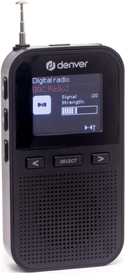 Portable DAB+ FM Radio Rechargeable Pocket Mini Speaker Alarm LCD - Kwikley