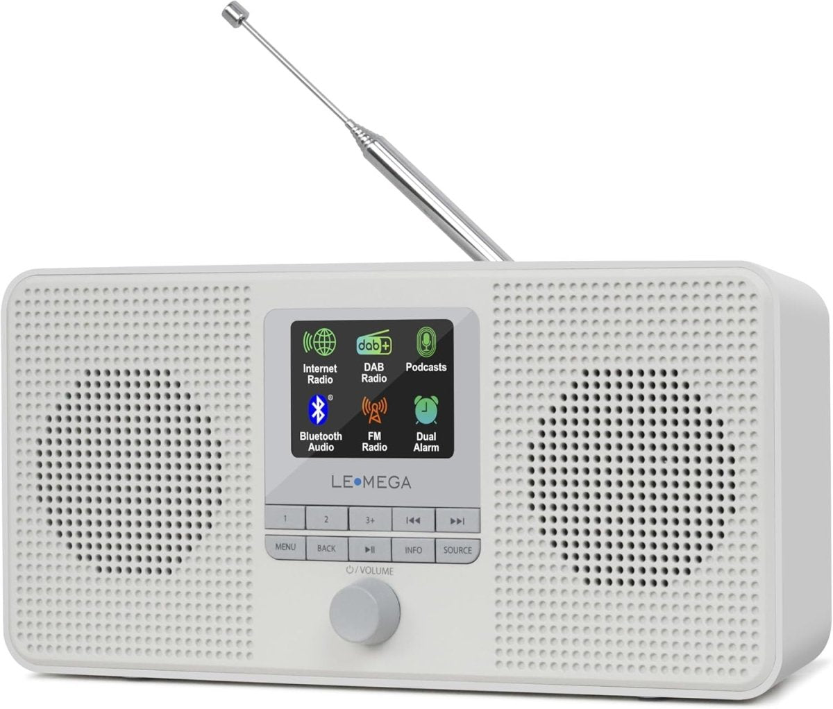 Portable DAB+/FM Internet Radio with WiFi, Bluetooth & Spotify – Stone Grey - Kwikley