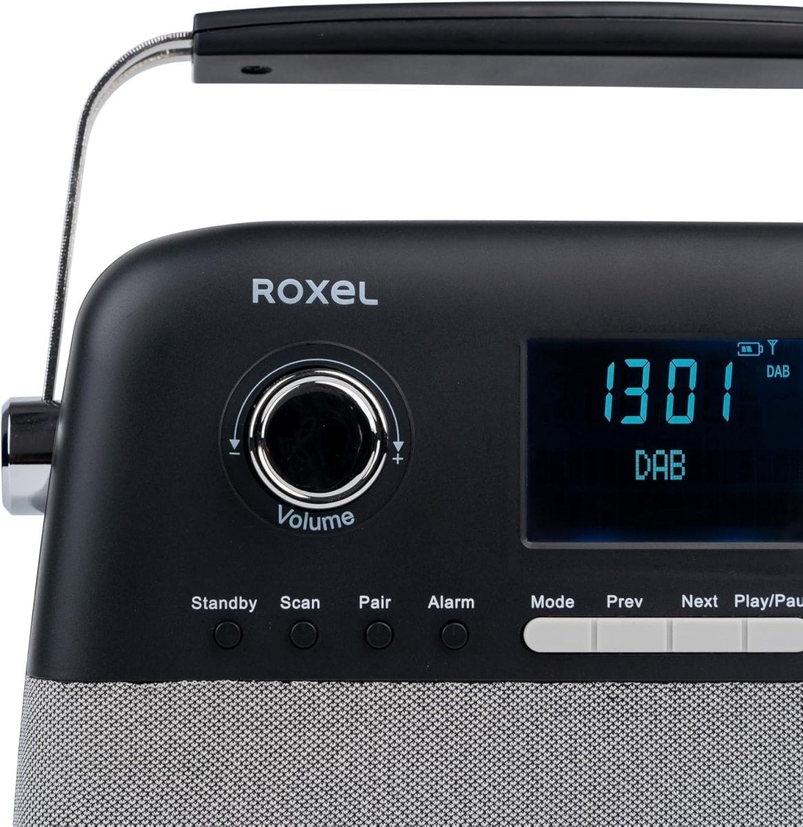 Portable DAB+/FM Retro Radio with Bluetooth, USB, AUX & Alarm – Black - Kwikley