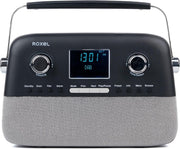 Portable DAB+/FM Retro Radio with Bluetooth, USB, AUX & Alarm – Black - Kwikley