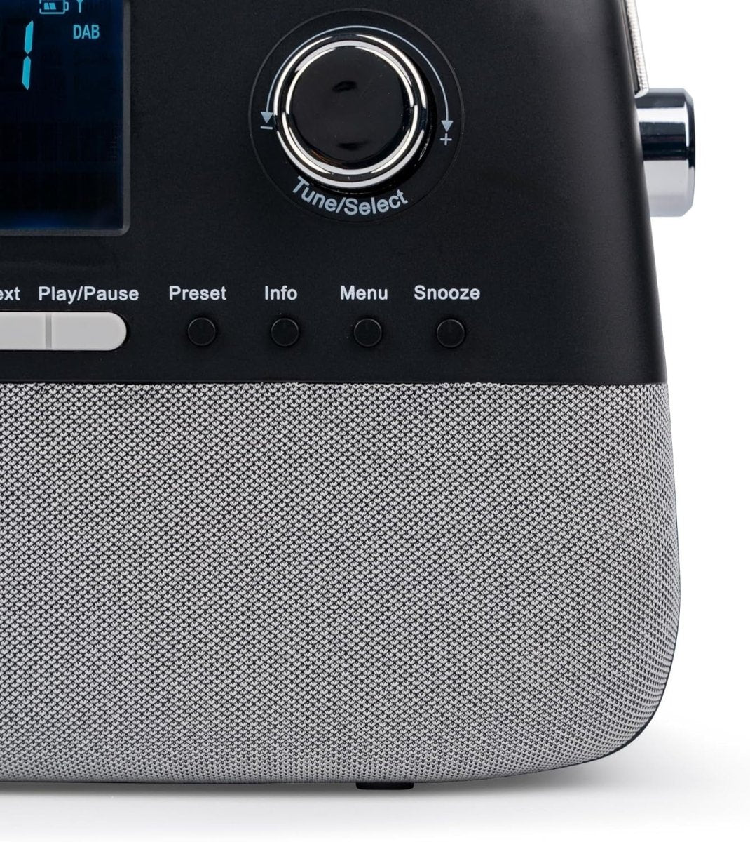 Portable DAB+/FM Retro Radio with Bluetooth, USB, AUX & Alarm – Black - Kwikley