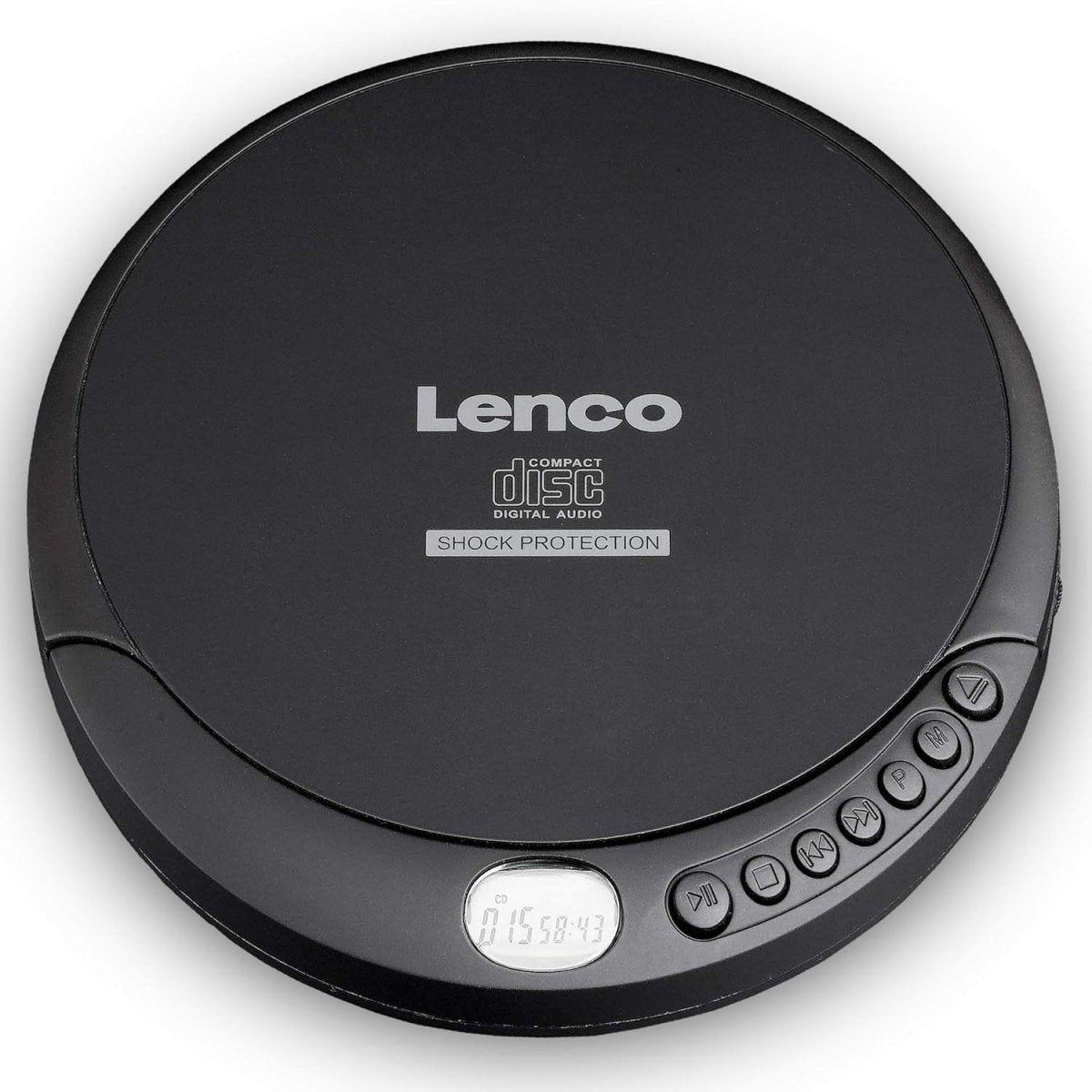 Portable Discman CD Player Anti Shock LCD MP3 Headphones Black - Kwikley