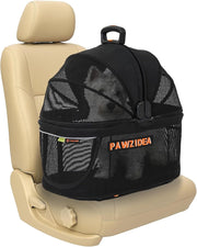 Portable Dog Crate Car Seat Foldable Pet Carrier Kennel Medium Dogs - Kwikley