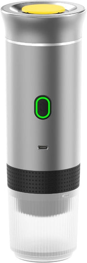Portable Electric Espresso Maker 3 - in - 1 Self - Heating USB Silver - Kwikley