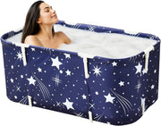Portable Foldable Bathtub 68x65cm 230L Adult SPA Soaking Tub for Home & Camping - Kwikley