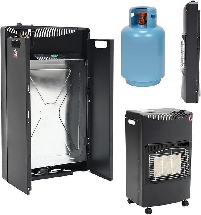 Portable Gas Heater 4.2kW 3 Heat Settings Indoor Outdoor Camping Home - Kwikley