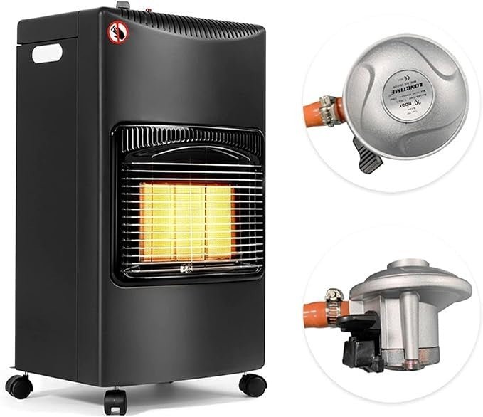 Portable Gas Heater 4.2kW 3 Heat Settings Indoor Outdoor Camping Home - Kwikley
