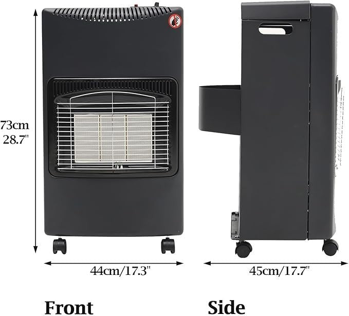 Portable Gas Heater 4.2kW 3 Heat Settings Indoor Outdoor Camping Home - Kwikley