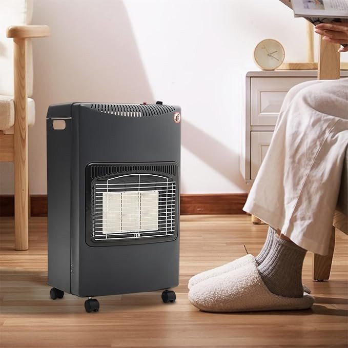 Portable Gas Heater 4.2kW 3 Heat Settings Indoor Outdoor Camping Home - Kwikley
