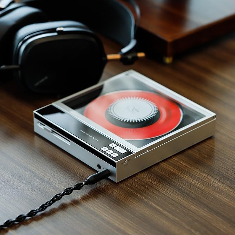 Portable HiFi CD Player Lossless DAC Bluetooth USB 5500mAh Audio - Kwikley