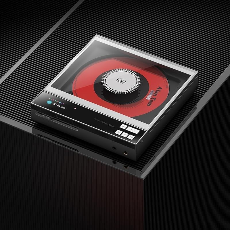 Portable HiFi CD Player Lossless DAC Bluetooth USB 5500mAh Audio - Kwikley