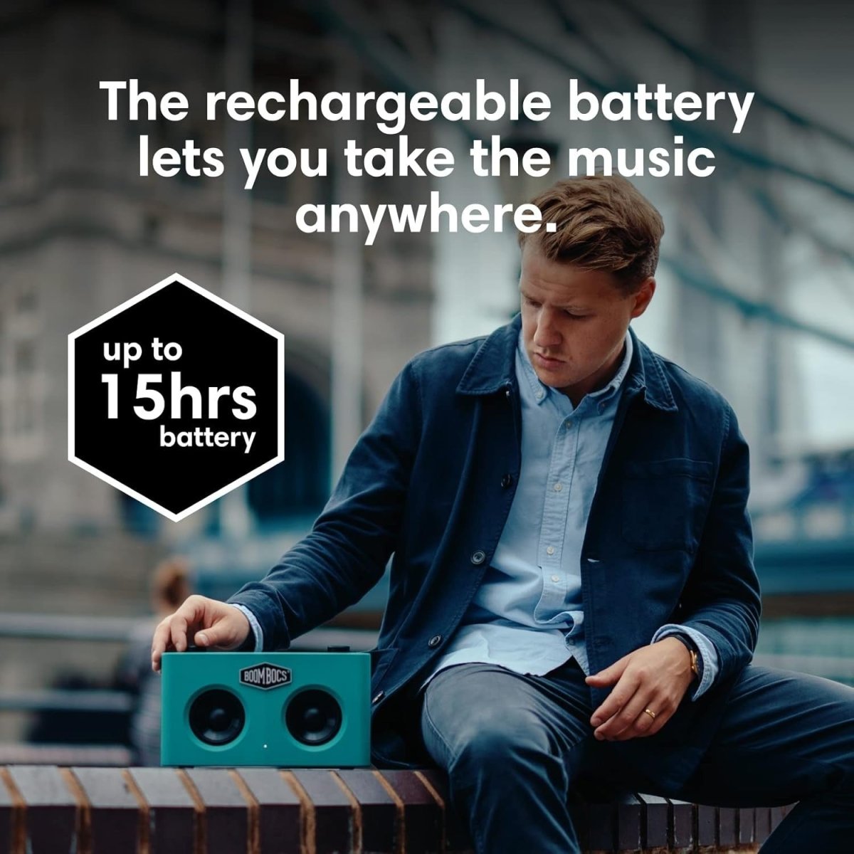 Portable Internet Radio WiFi Bluetooth Speaker Spotify Deezer 15h Battery - Kwikley