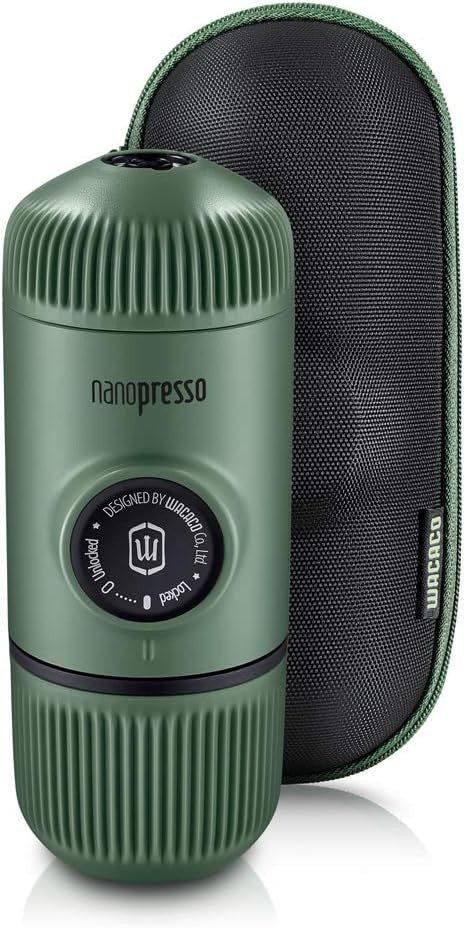 Portable Manual Espresso Maker Moss Green | High - Pressure Travel Coffee Machine - Kwikley