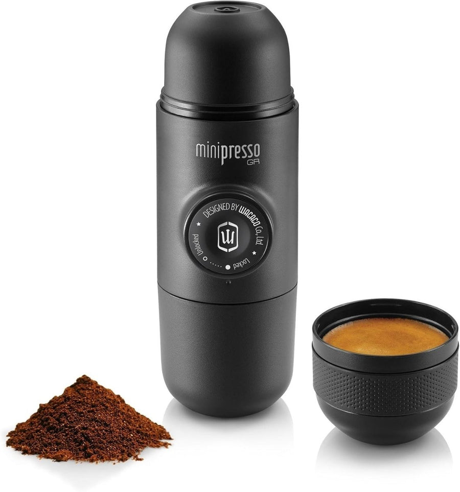 Portable Manual Espresso Maker | Travel Coffee Machine Works with Ground Coffee - Kwikley