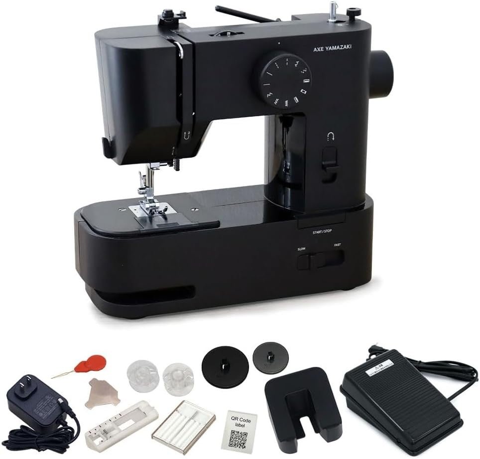 Portable Mini Sewing Machine 12 Stitch Patterns 2 Speed Foot Pedal DIY - Kwikley