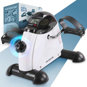 Portable Pedal Exerciser for Elderly Arm Leg Trainer LCD Adjustable - Kwikley