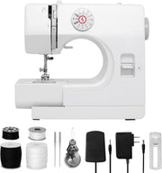 Portable Sewing Machine 12 Stitch Double Thread 2 Speed Reverse Sew DIY - Kwikley