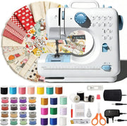 Portable Sewing Machine 12 Stitch Electric Double Thread DIY Kit LED - Kwikley