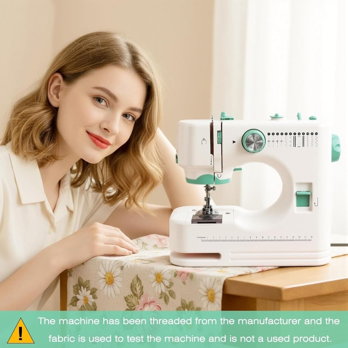 Portable Sewing Machine 12 Stitch Electric Mini Sewing Kit Foot Pedal - Kwikley