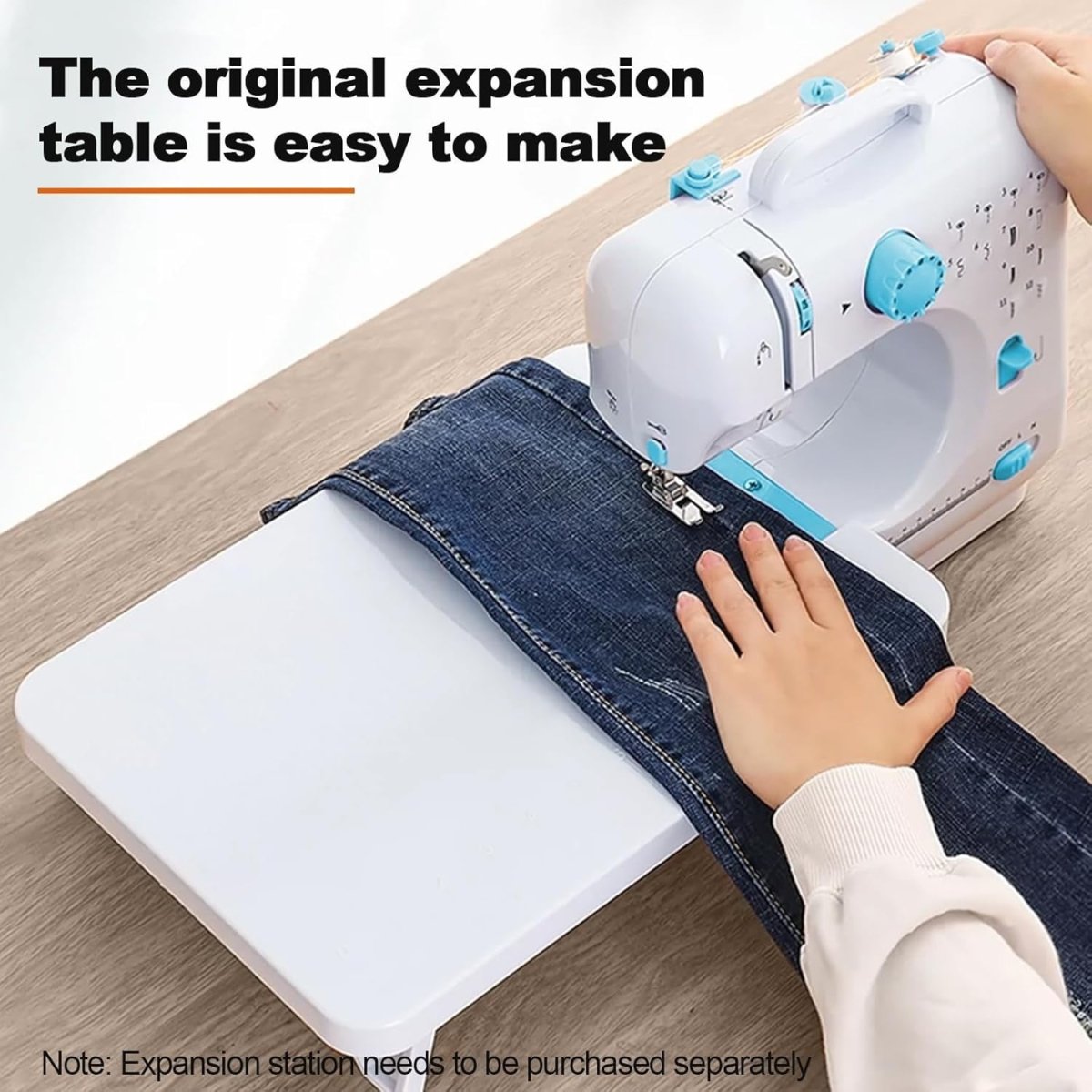 Portable Sewing Machine 12 Stitch Extension Table Reverse Sewing LED - Kwikley