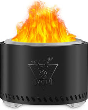Portable Smokeless Fire Pit Stainless Steel Outdoor Patio Camping 10kg - Kwikley