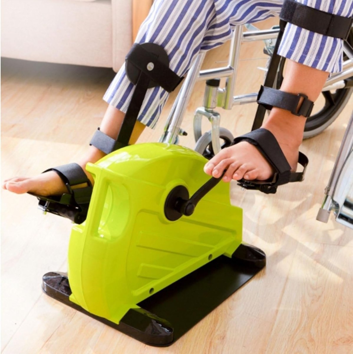 Portable Under Desk Pedal Bike LCD Adjustable Resistance Arm Leg - Kwikley