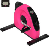 Portable Under Desk Pedal Exerciser LCD Adjustable Resistance Rehab Bike
