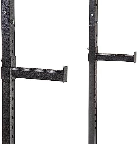 Power Rack Squat Cage Black with Pull Up Bar | Home Gym Strength - Kwikley
