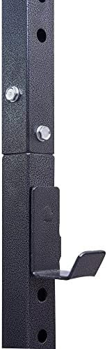 Power Rack Squat Cage Black with Pull Up Bar | Home Gym Strength - Kwikley