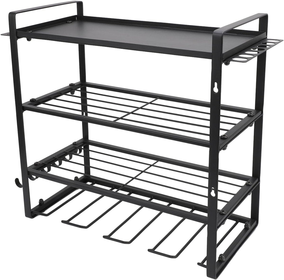 Power Tool Organizer Wall Mount 4 Tier Drill Holder Rack - Kwikley