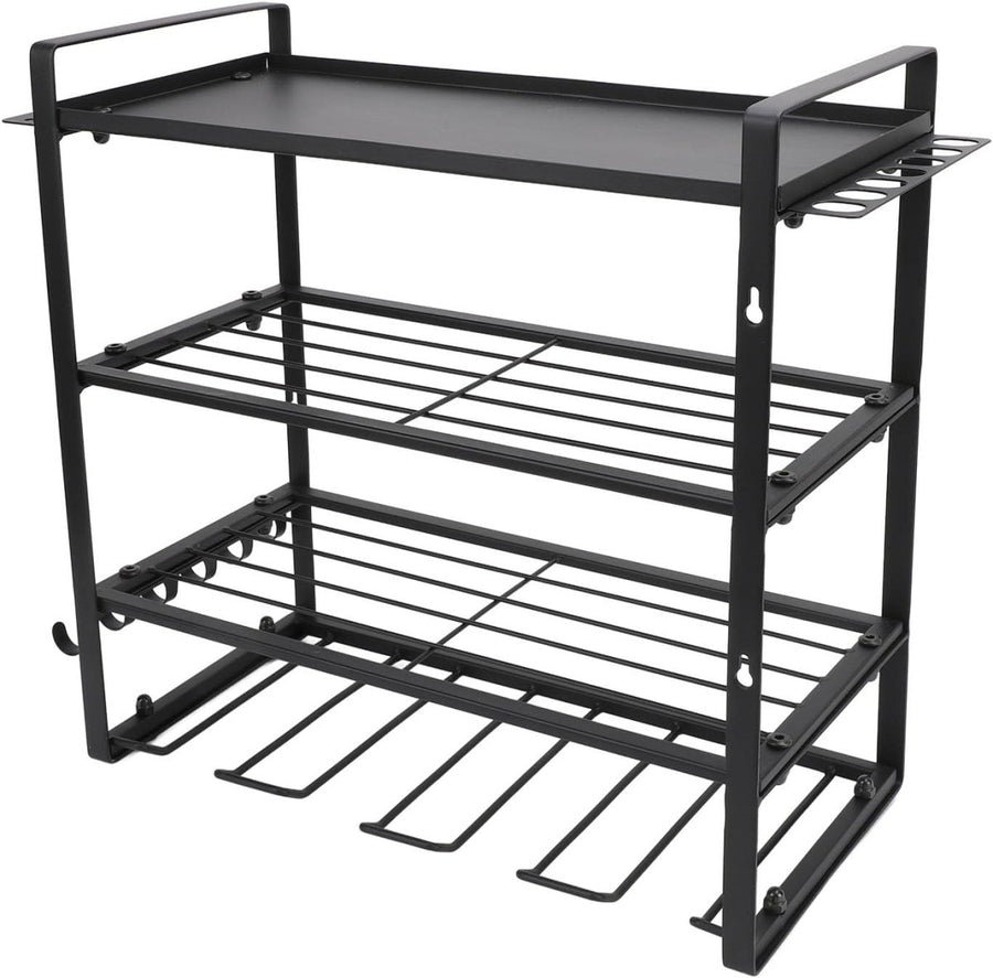 Power Tool Organizer Wall Mount 4 Tier Drill Holder Rack - Kwikley