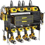 Power Tool Organizer Wall Mount Charging Station 3 Tier Rack - Kwikley