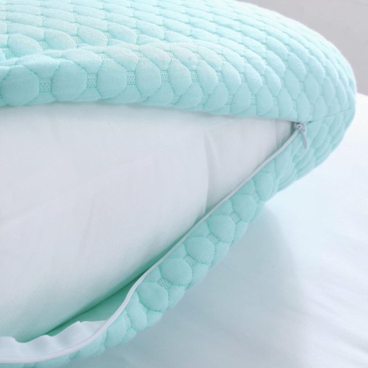 Pregnancy Body Pillow Full Body Support Side Sleeper Maternity Comfort Pillow - Kwikley