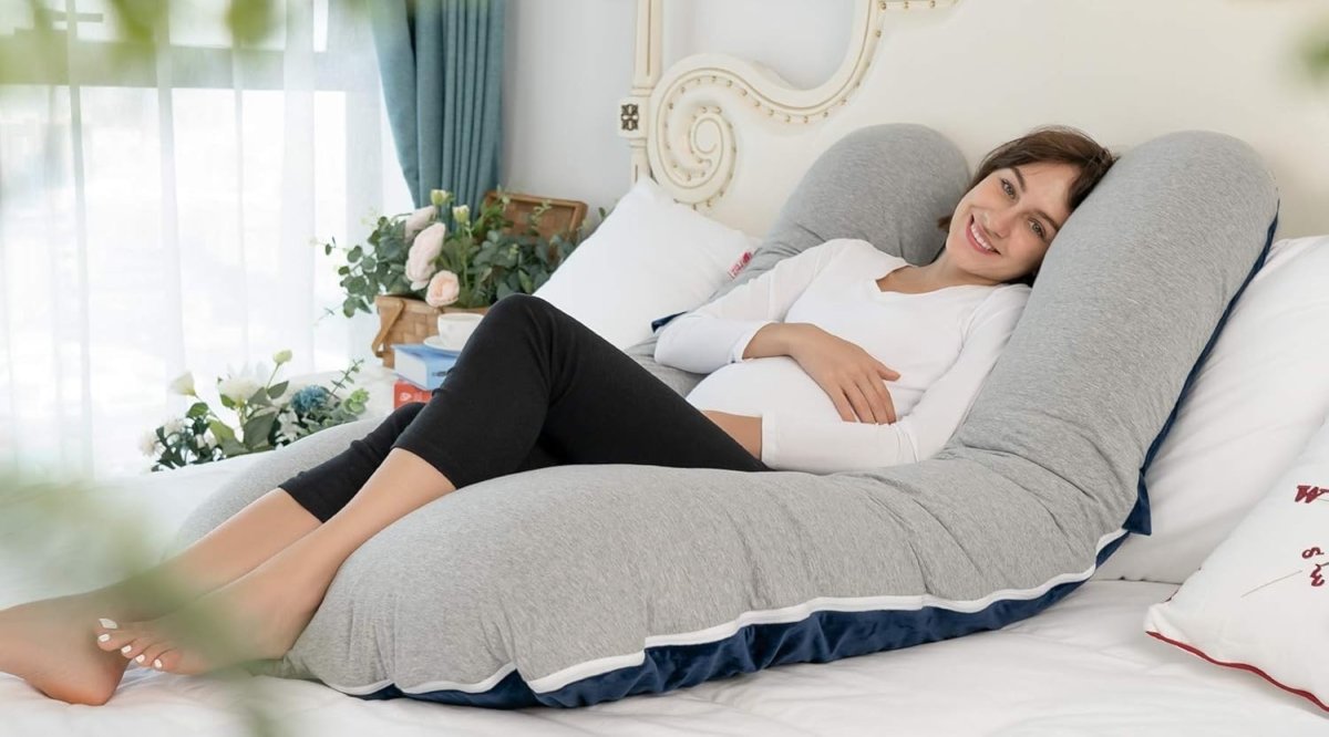 Pregnancy Body Pillow Full Length Side Sleeper Maternity Back Support - Kwikley