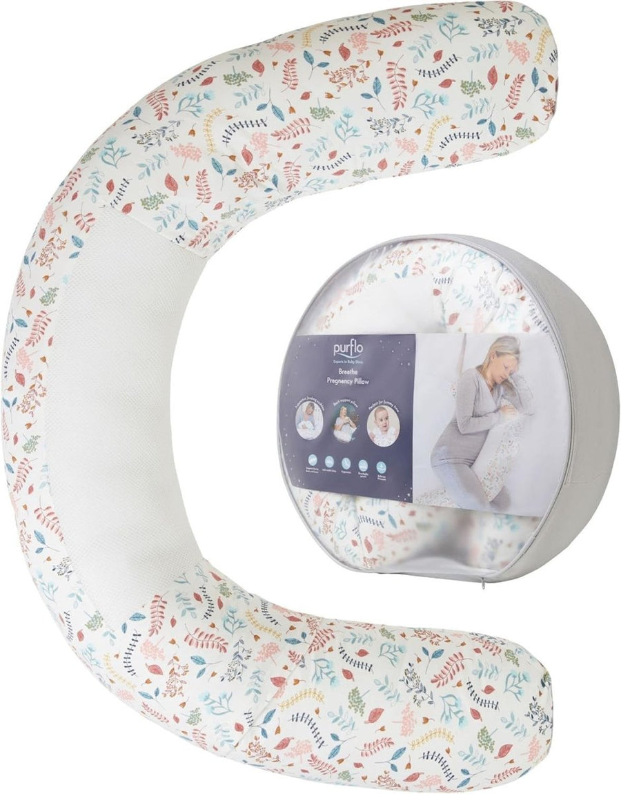 Pregnancy Pillow Breathable Full Body Maternity Support Belly Back Legs - Kwikley