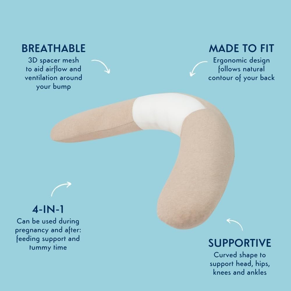 Pregnancy Pillow Full Body Maternity U Shape Support Soft Jersey - Kwikley