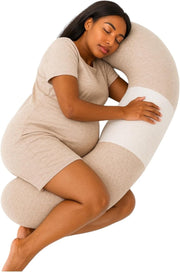 Pregnancy Pillow Full Body Maternity U Shape Support Soft Jersey - Kwikley