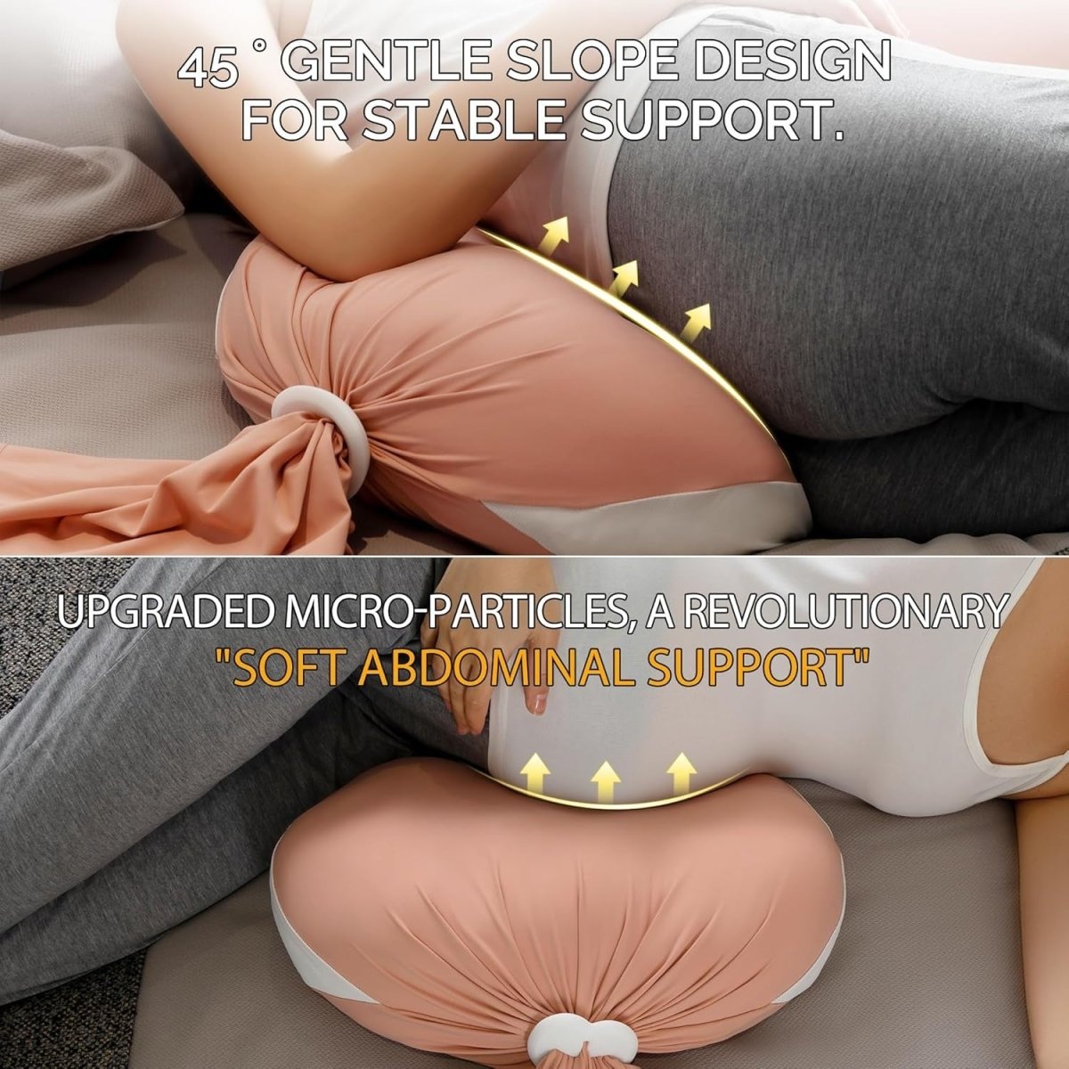 Pregnancy Pillow Full Body U Shaped Maternity Support Sleeping Cushion 57" - Kwikley