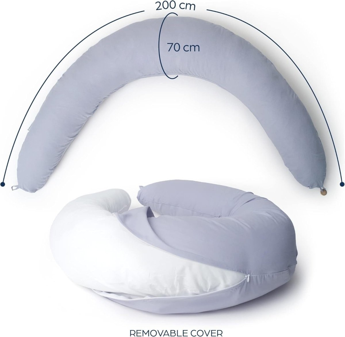 Pregnancy Pillow U Shape Full Body Support Maternity Sleep Cushion 200x70 - Kwikley