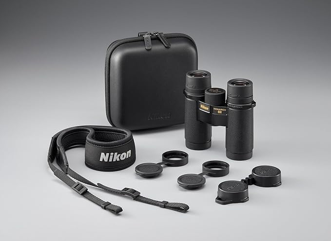 Premium 8x42 Waterproof Binoculars HD Optics Wide View Lightweight Design - Kwikley