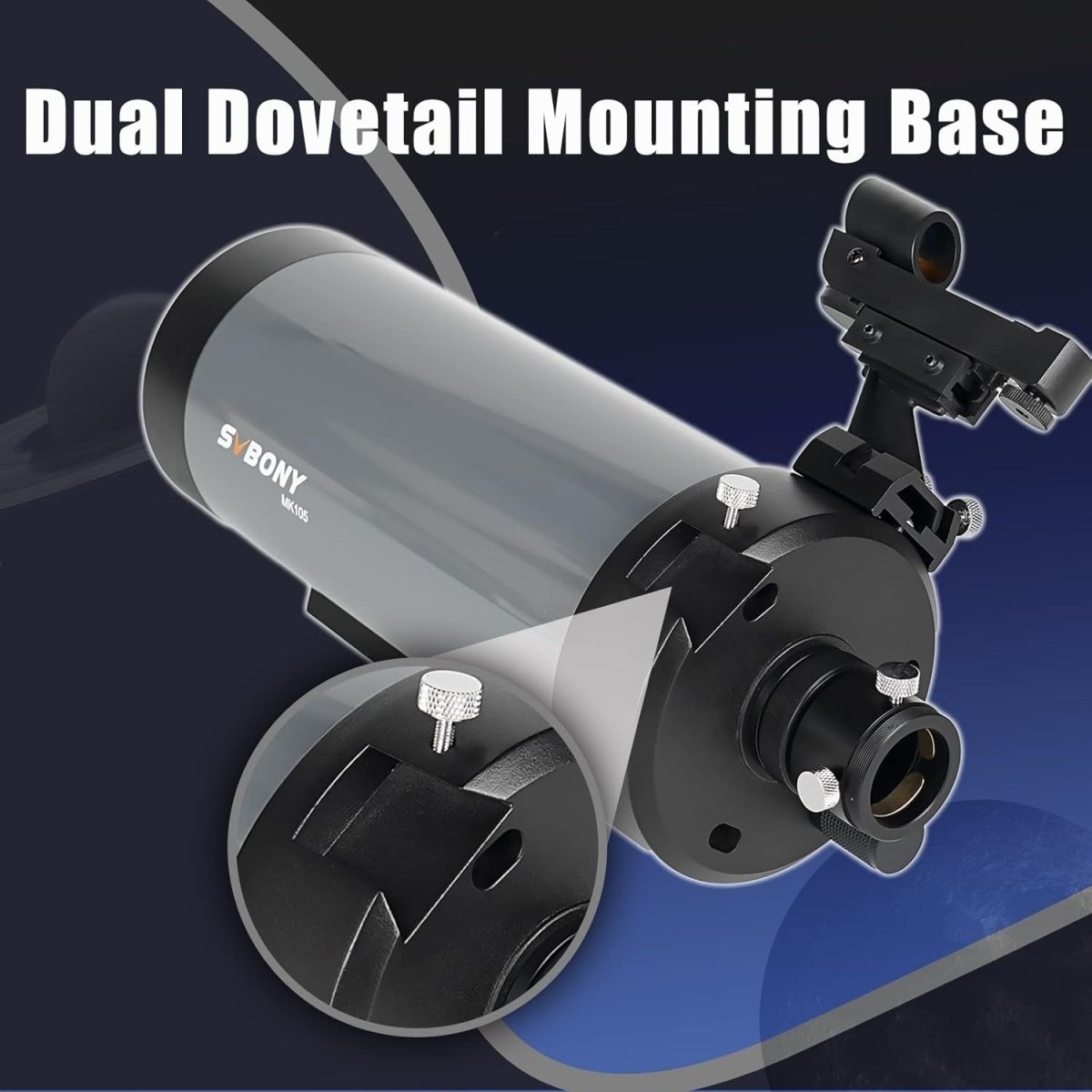 Premium Maksutov Telescope 105mm F13 Long Range Planet Viewing Scope - Kwikley
