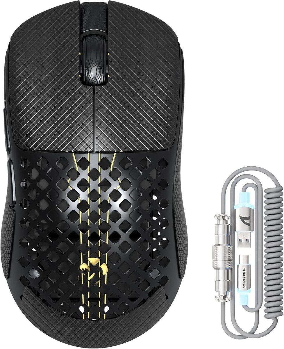 Pro 40K DPI Wireless Gaming Mouse 41g Carbon Tri - Mode RGB - Kwikley