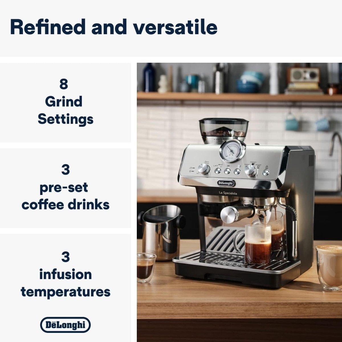 Professional Barista Coffee Machine | Bean to Cup Grinder | Dual Espresso Maker - Kwikley