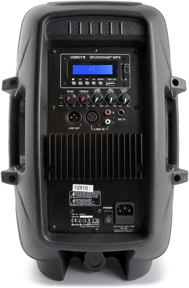 Professional Karaoke System w/ 10" Speakers, Mixer & Bluetooth VONYX SPJ - 1000ABT - Kwikley