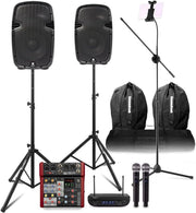 Professional Karaoke System w/ 10" Speakers, Mixer & Bluetooth VONYX SPJ - 1000ABT - Kwikley
